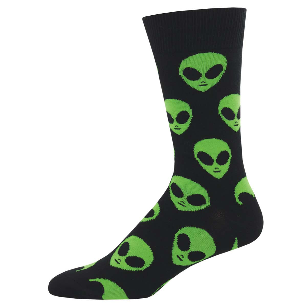 Mens We Come In Peace Crew Socks - HalfMoonMusic