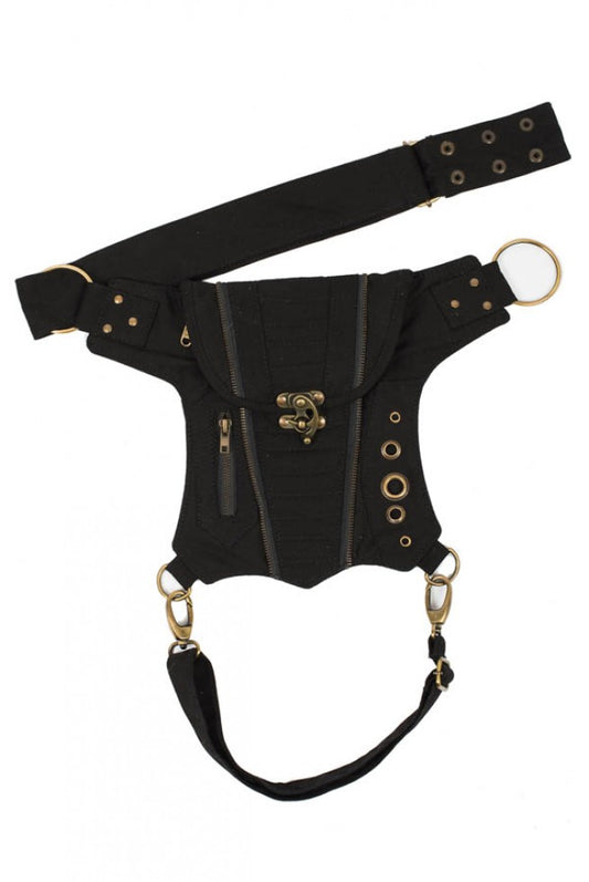 Bikers Sling Thigh Belt Hip Bag - HalfMoonMusic