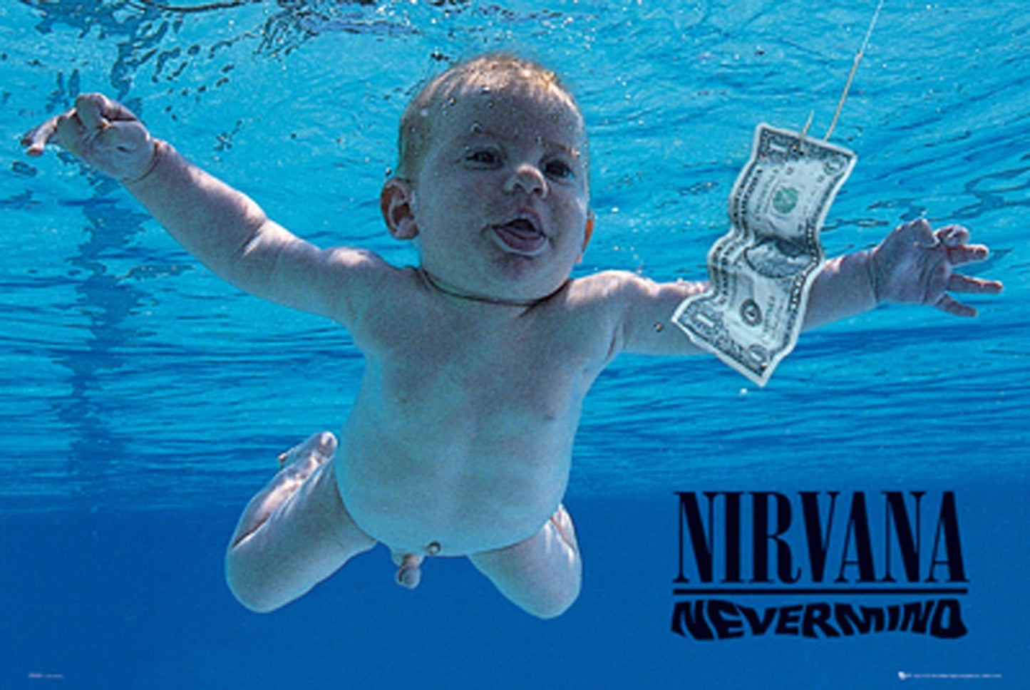Nirvana Nevermind Poster - HalfMoonMusic