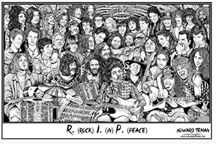 Rock in Peace Poster - HalfMoonMusic