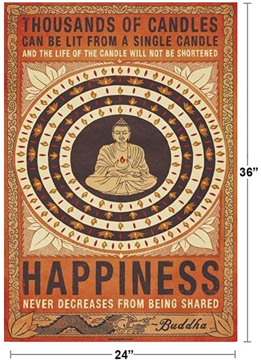 Thousands of candles Buddah Poster - HalfMoonMusic