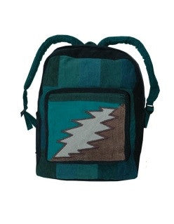 Corduroy Bolt Patchwork Backpack - HalfMoonMusic
