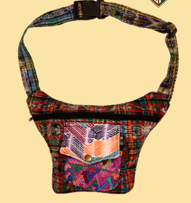 Recycled Guipil Hip Sack Bag - HalfMoonMusic