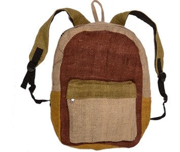 Rasta Hemp Backpack - HalfMoonMusic
