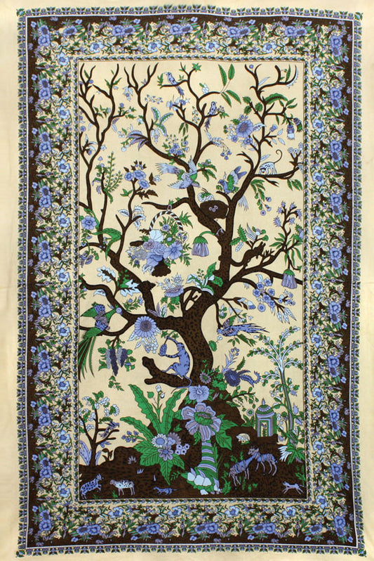 Tree Of Life Earth Tapestry - HalfMoonMusic