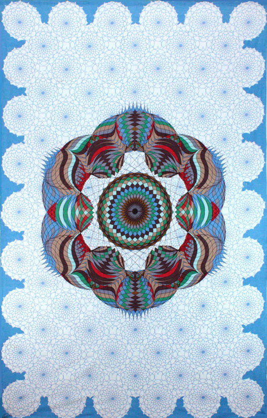Love Lotus Sky Tapestry - HalfMoonMusic