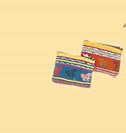 Colorful Striped/Tribal Coin Purse - HalfMoonMusic