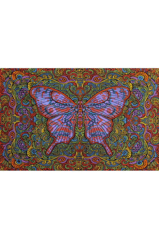 Butterfly Daydream 3D Tapestry - HalfMoonMusic