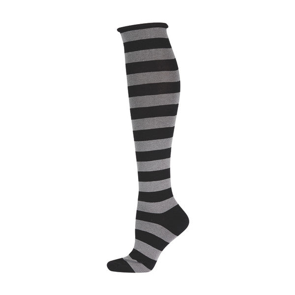 Womens Comfort Knee High Stripe Socks - HalfMoonMusic