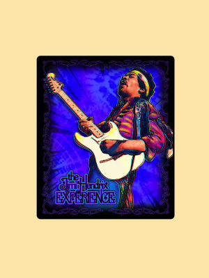 Jimi Hendrix Concert Fleece Throw Blanket - HalfMoonMusic