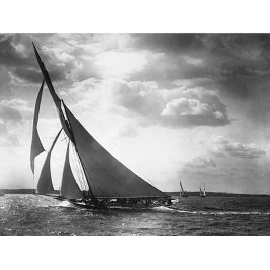 Sailing Yacht Mohawk At Sea Art Print - HalfMoonMusic