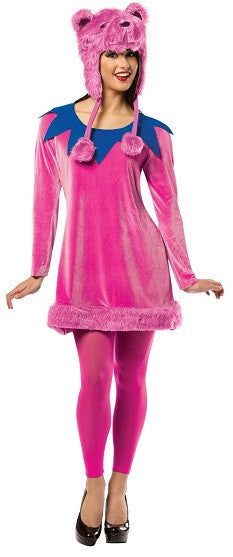 Womens Pink Dancing Bear Costume - HalfMoonMusic