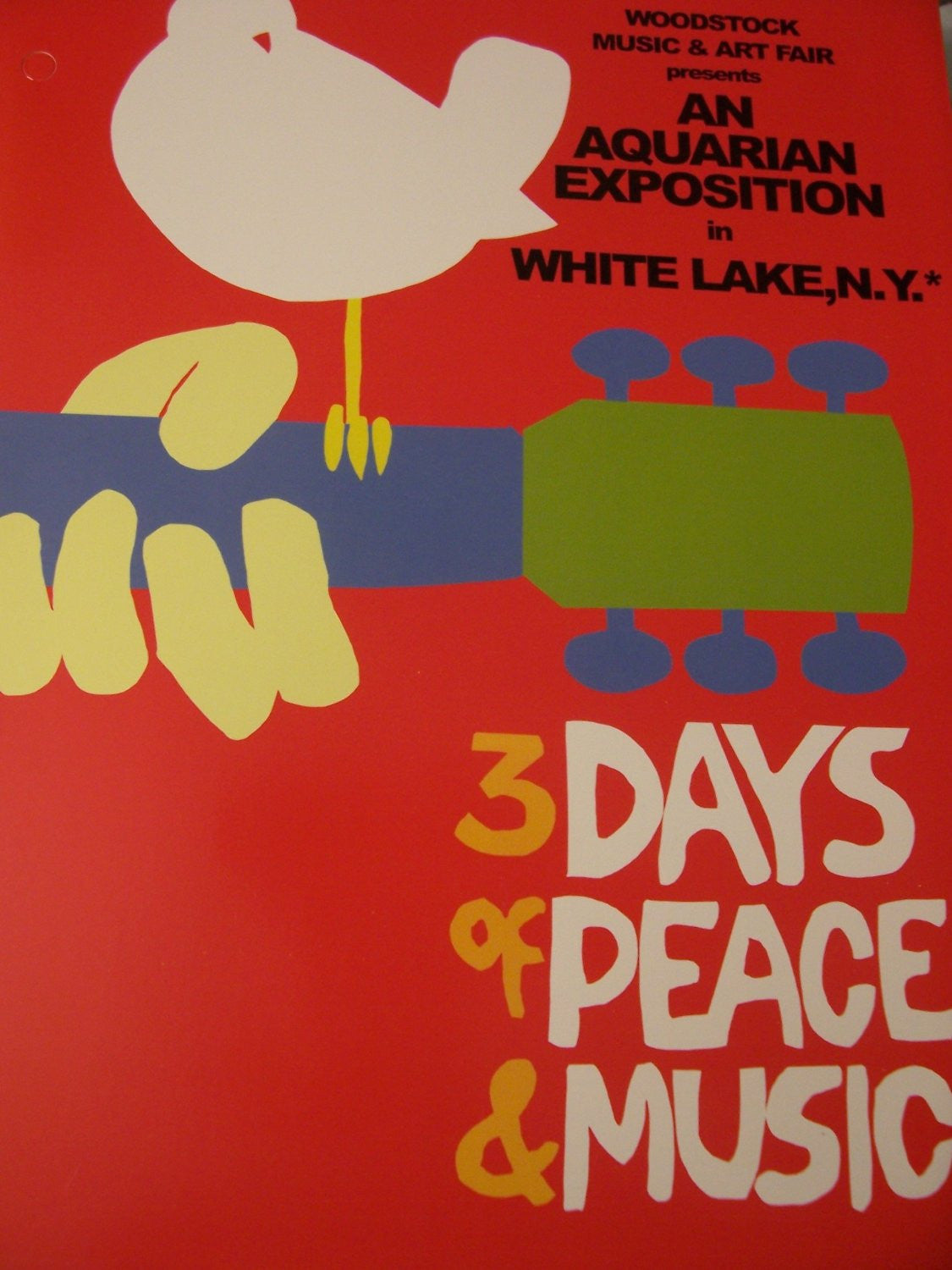 Woodstock 3 Days Poster - HalfMoonMusic