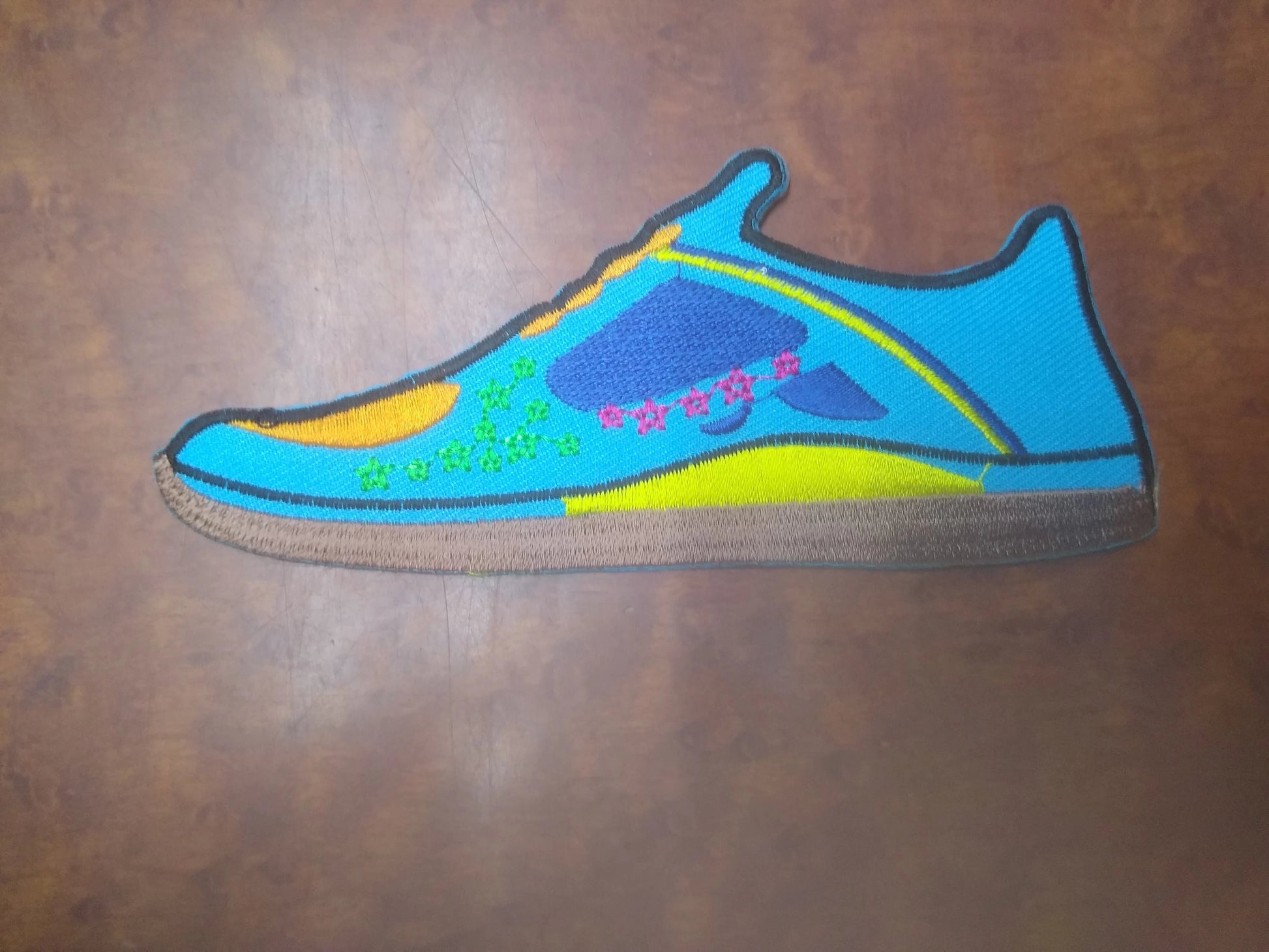 Floral Sneaker Patch - HalfMoonMusic