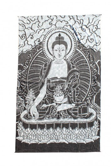 Enlightenment Ancient Buddha Tapestry - HalfMoonMusic