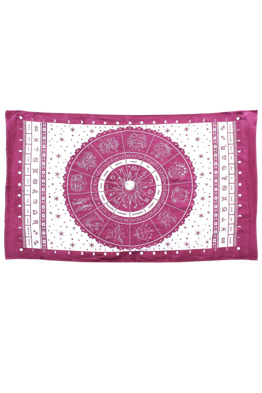 Starry Zodiac Tapestry - HalfMoonMusic