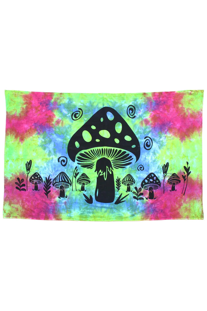 Magic Mushroom Tapestry - HalfMoonMusic