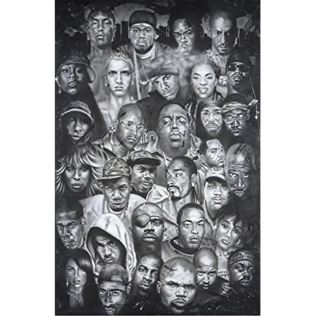 hip hop collage poster - HalfMoonMusic