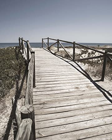 Plage 8 Beach Art Print - HalfMoonMusic