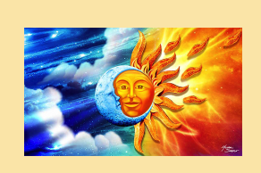 Sun Moon Merge Beach Towel - HalfMoonMusic