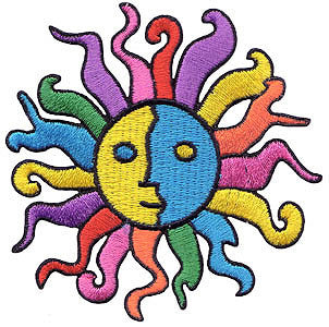 Multi Color Sun Patch - HalfMoonMusic