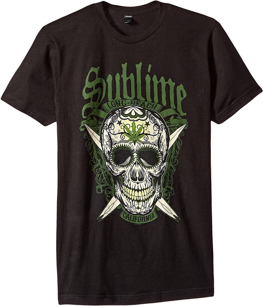 Mens Sublime LBC Skull T-shirt - HalfMoonMusic