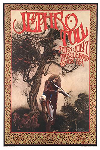 Jethro Tull Flute Tree Tanglewood Art Print - HalfMoonMusic