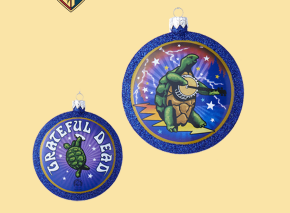 Grateful Dead Glitter Christmas Oranment - HalfMoonMusic