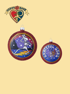 Grateful Dead Dancing Skeletons Christmas Ornament - HalfMoonMusic
