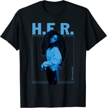 Mens H.E.R. Standing Photo T-shirt - HalfMoonMusic