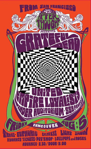 Grateful Dead 1966 Nouveau Art Print - HalfMoonMusic
