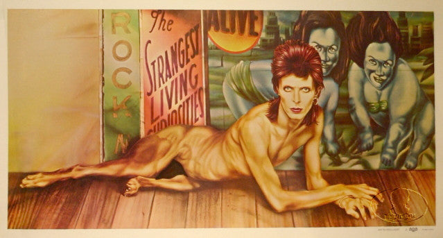 David Bowie Diamond Dogs Poster - HalfMoonMusic