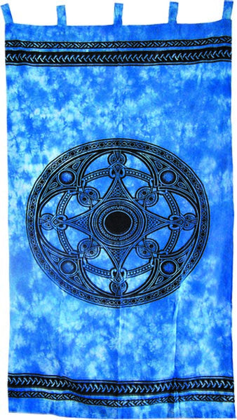 Celtic Circle Tie Dye Curtain - HalfMoonMusic