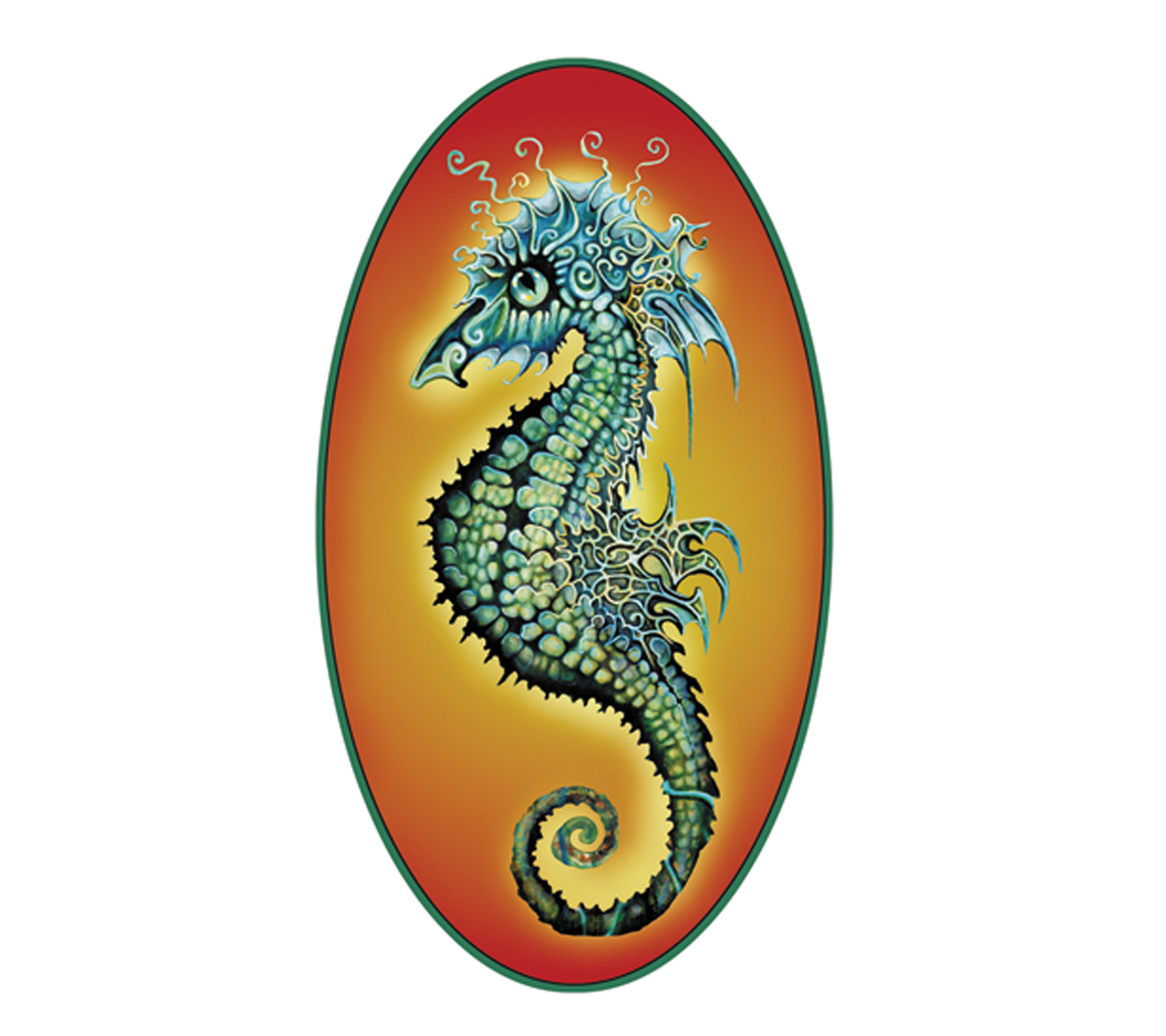 Nautical Seahorse Sticker - HalfMoonMusic