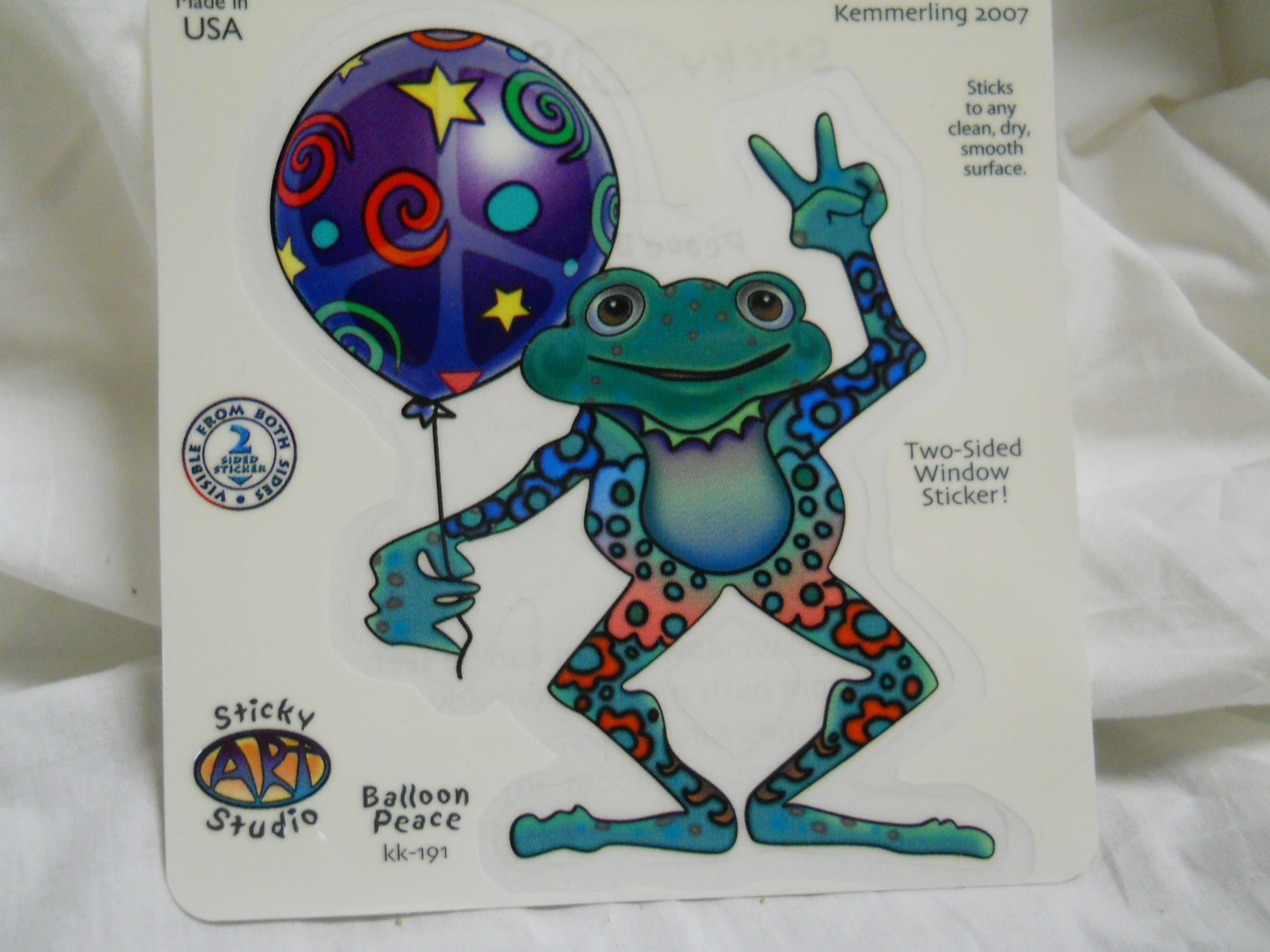 Hippie Frog Sticker - HalfMoonMusic