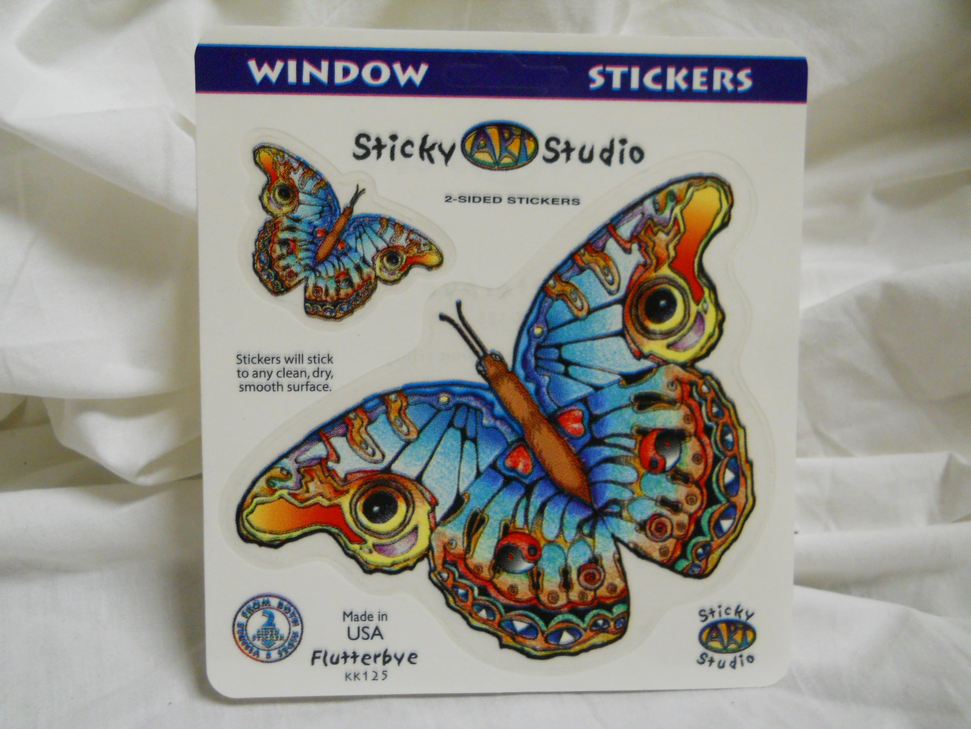 Trippy Butterfly Window Sticker - HalfMoonMusic