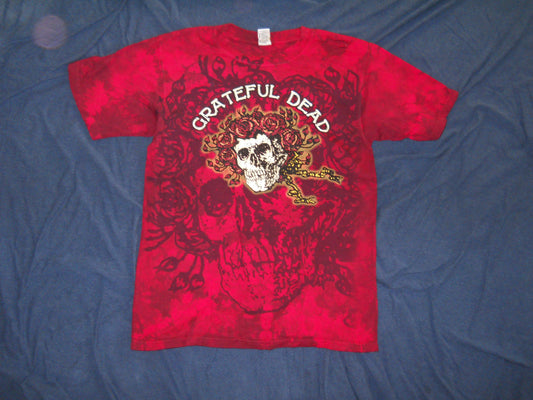 Grateful Dead Bertha Red Tie-Dye T-Shirt - HalfMoonMusic