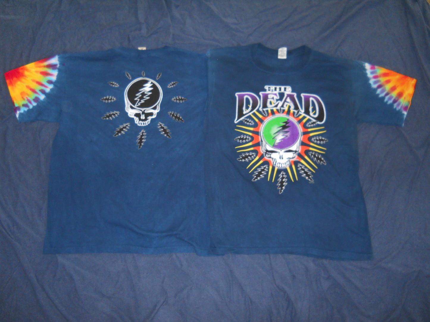 Grateful Dead "The Dead" Steal Your Lightning Tie Dye T-Shirt - HalfMoonMusic