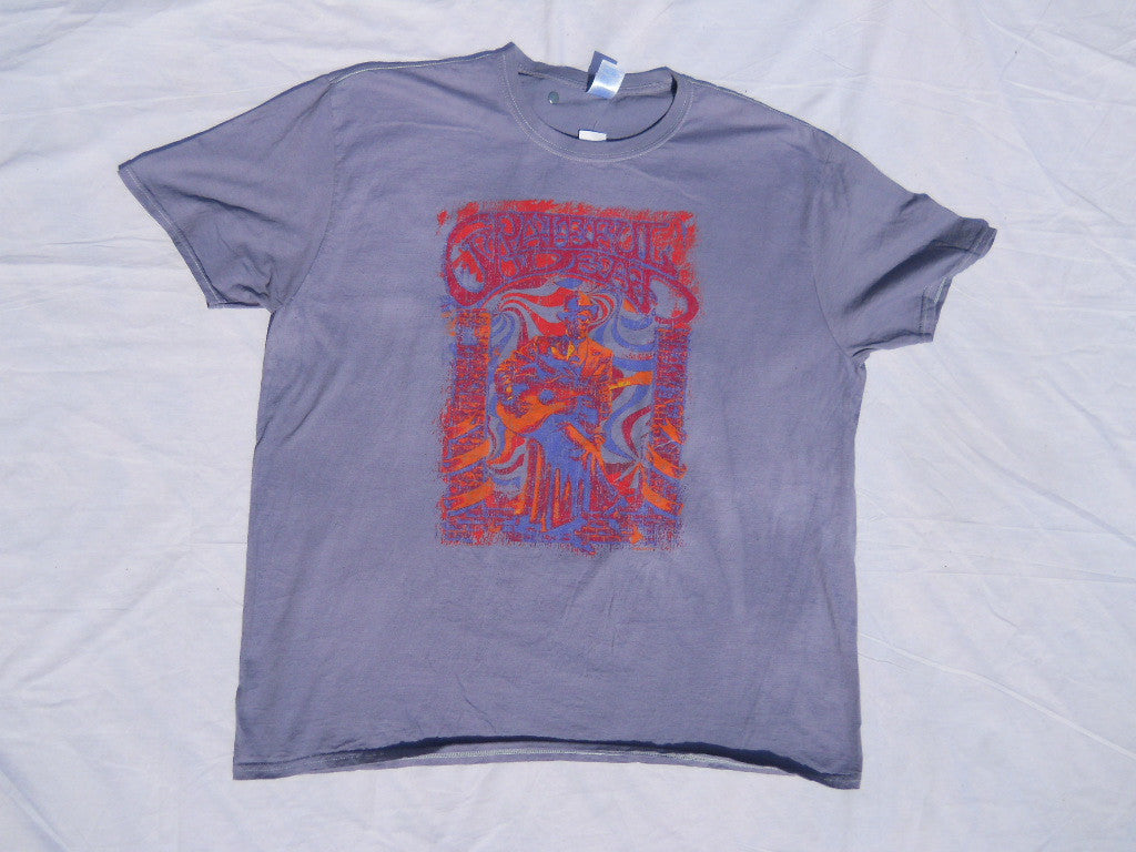 Grateful Dead Blues Wall Vintage Skeleton T-shirt - HalfMoonMusic