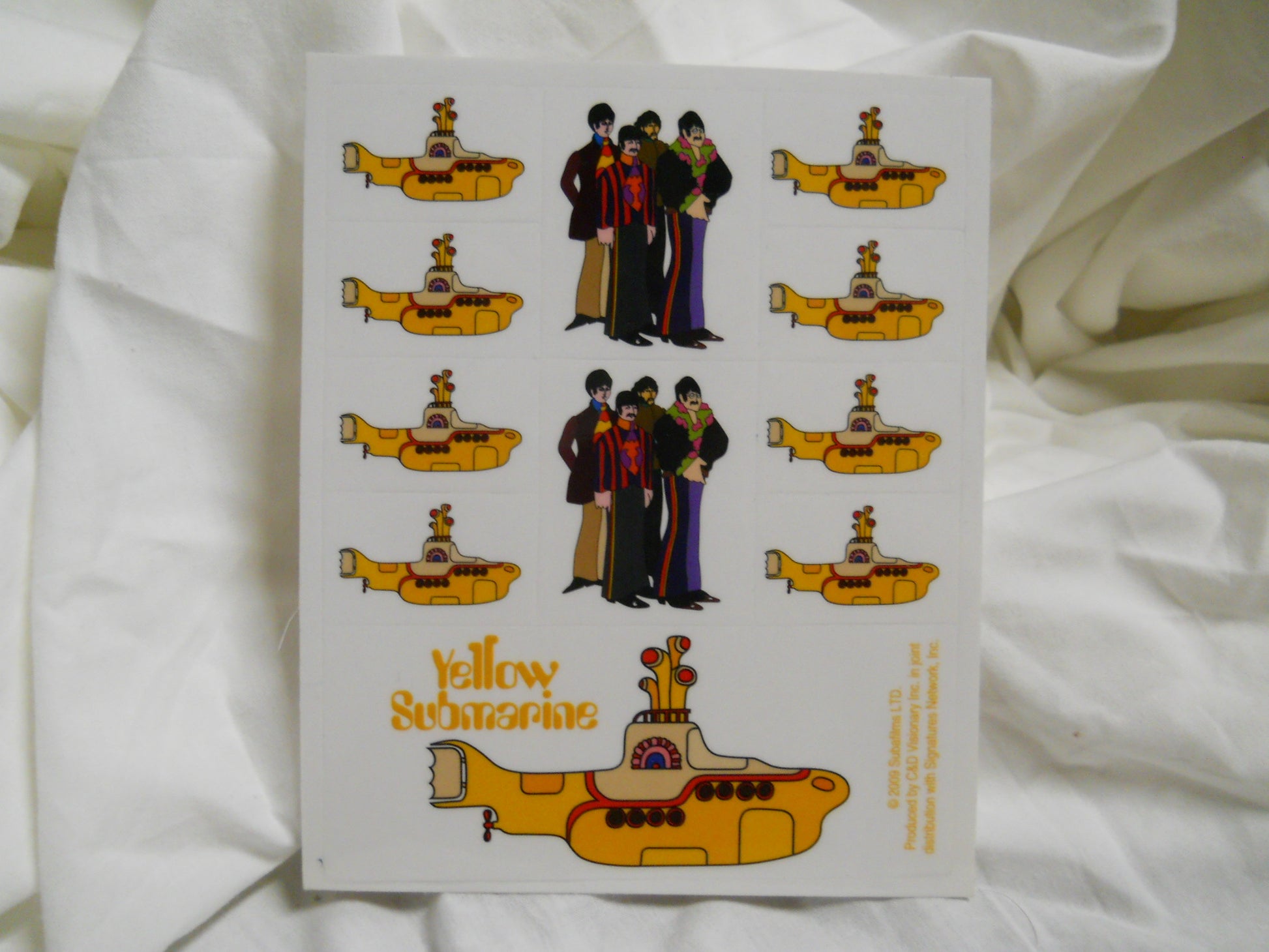 The Beatles Yellow Sumbarine Collection Sticker - HalfMoonMusic