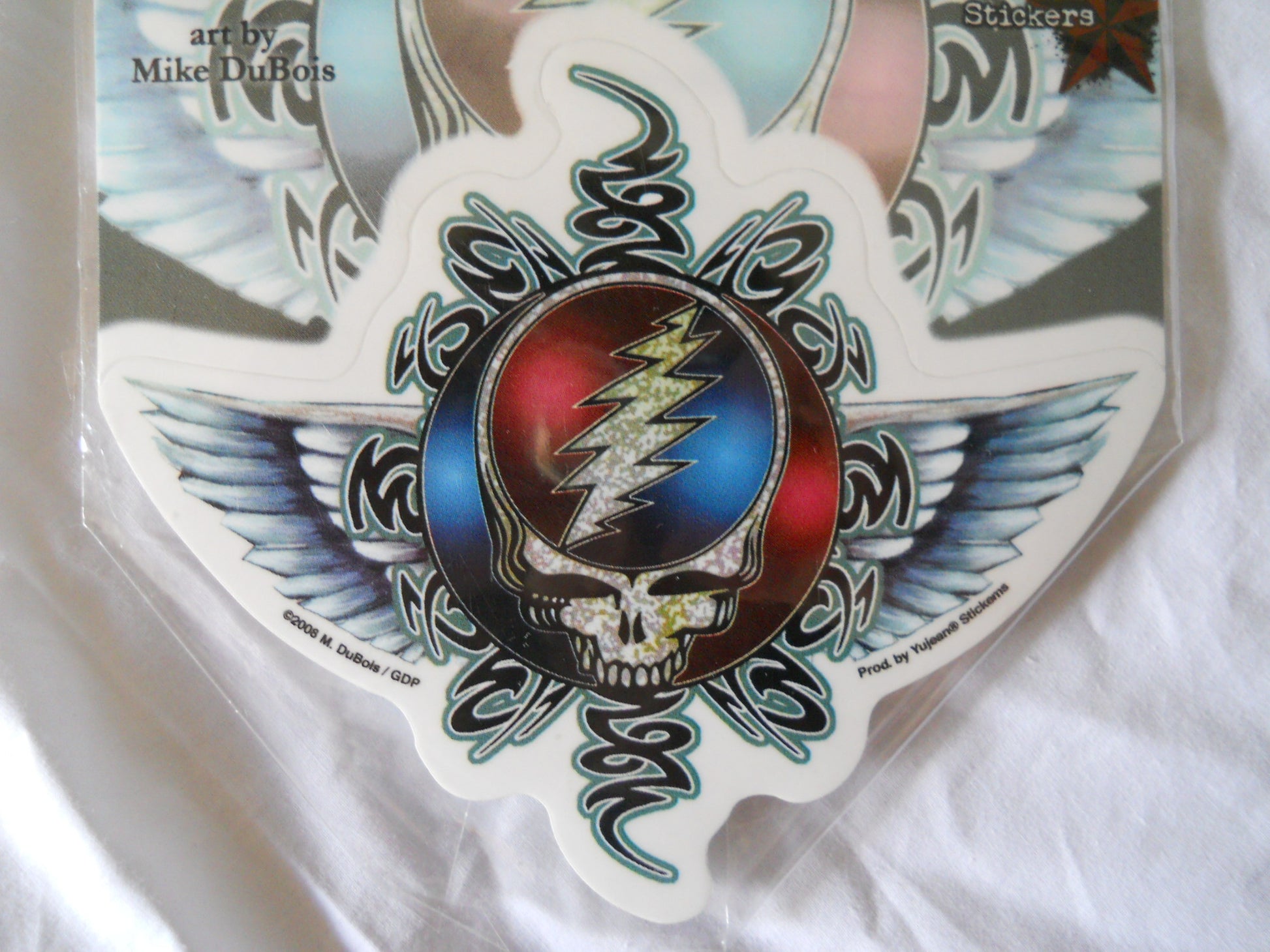Grateful Dead Steal Your Face Wings Sticker - HalfMoonMusic
