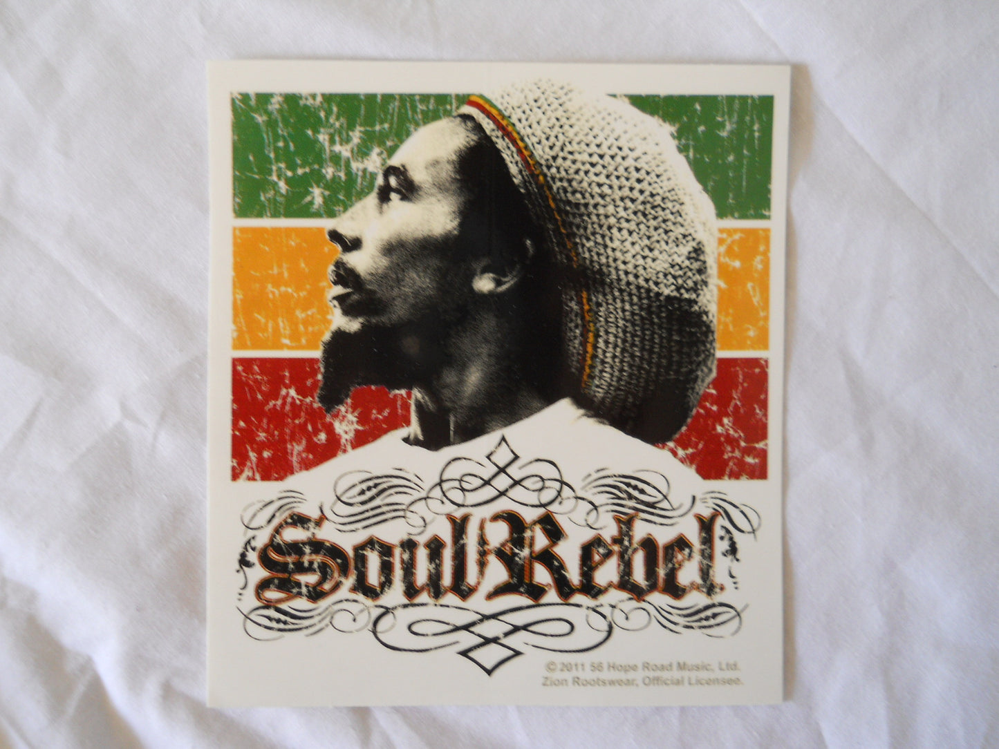 Bob Marley Soul Rebel Sticker - HalfMoonMusic