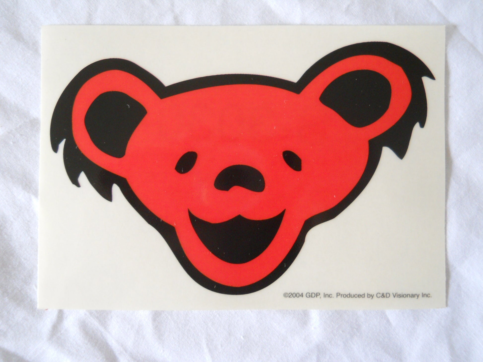 Grateful Dead Red Bear Sticker - HalfMoonMusic