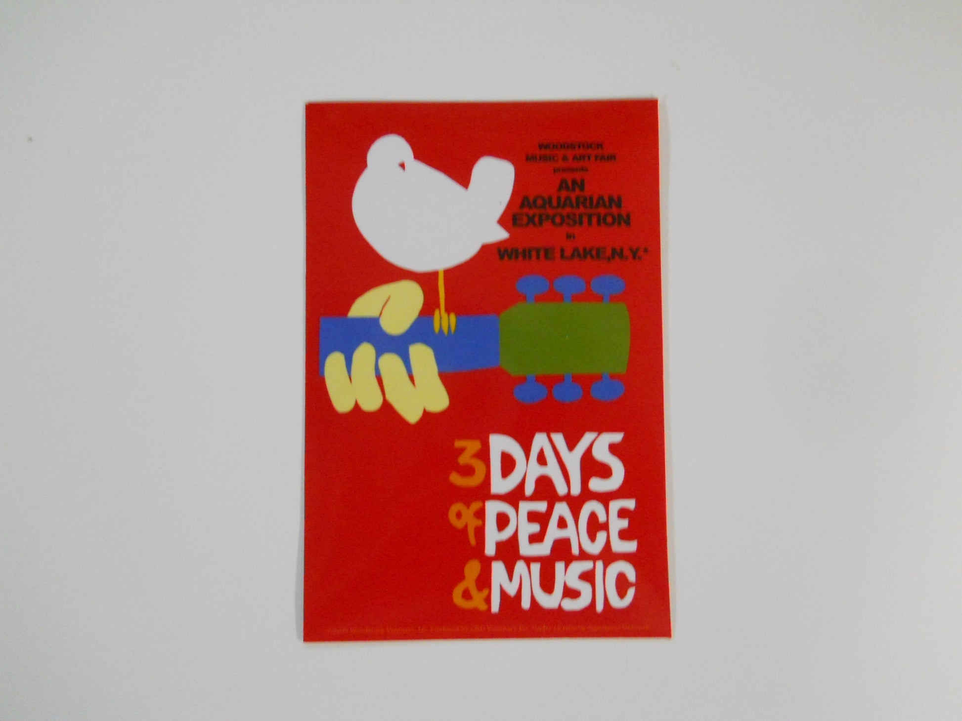 Woodstock Classic Sticker - HalfMoonMusic