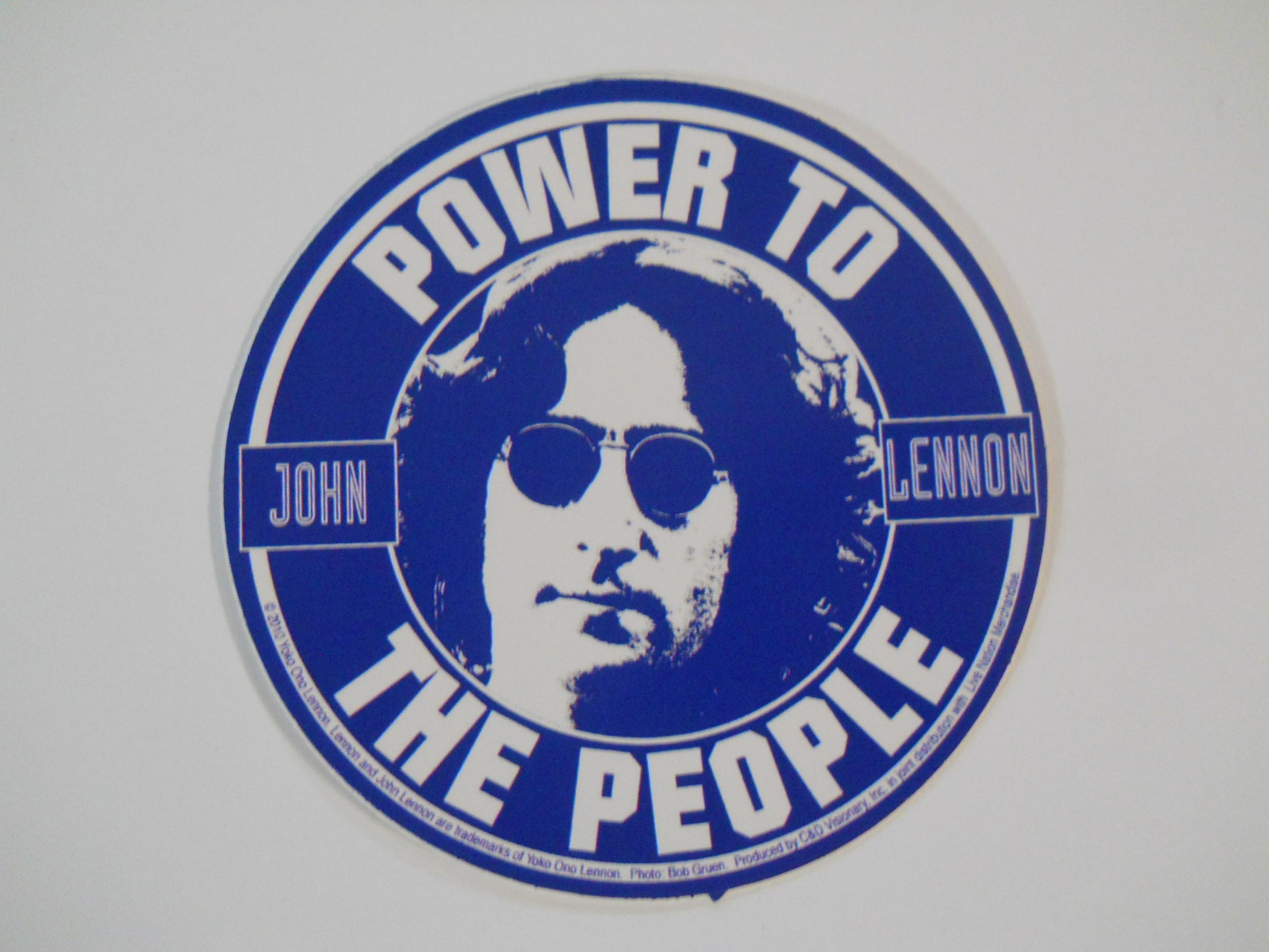 John Lennon Power to the People Sticker - HalfMoonMusic
