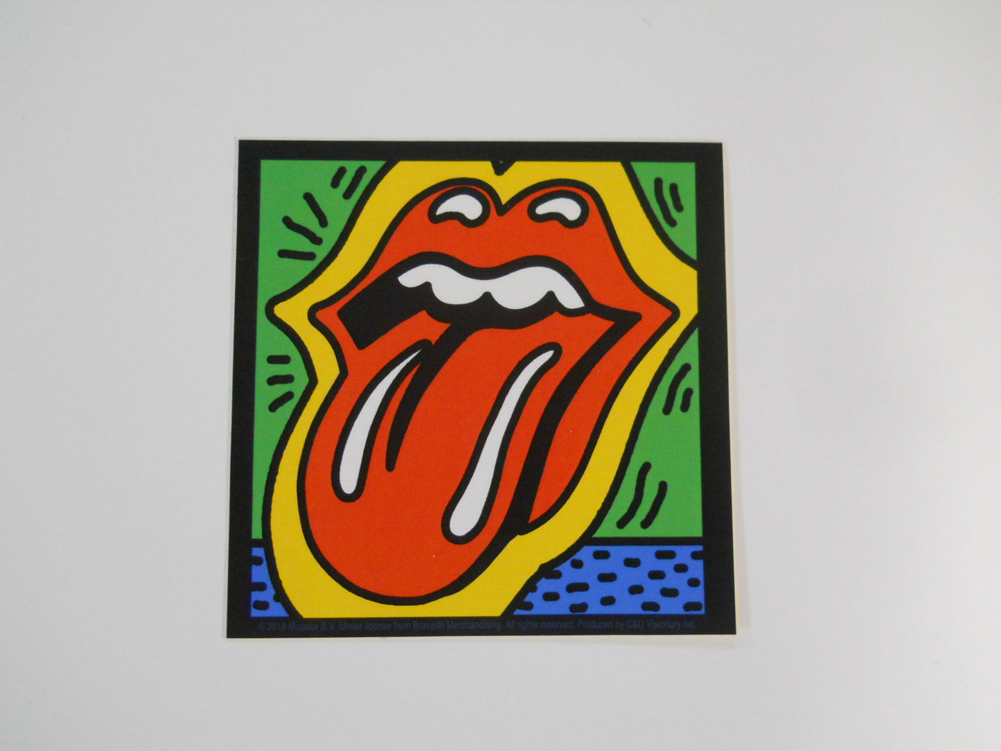 Rolling Stones Colorful Tongue Sticker - HalfMoonMusic