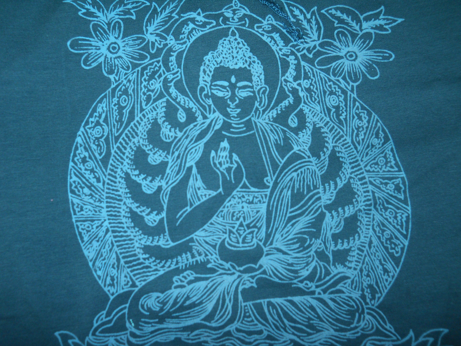 Buddha Cotton Lycra Halter top Cover Up - HalfMoonMusic