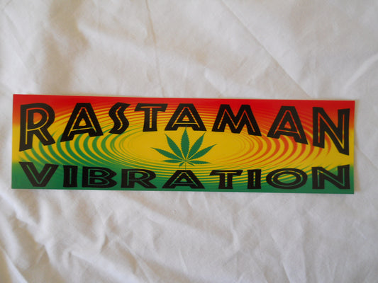 Rastaman Vibration Sticker - HalfMoonMusic
