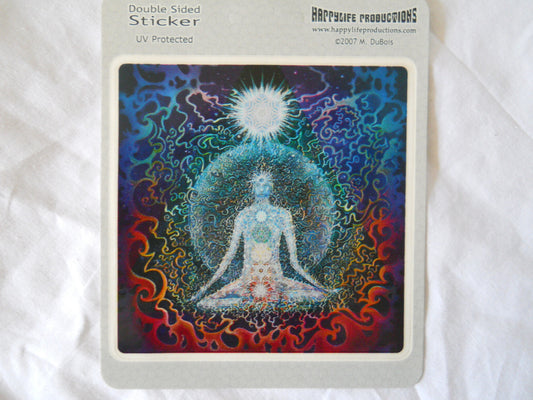 Mediation Chakra Sticker - HalfMoonMusic