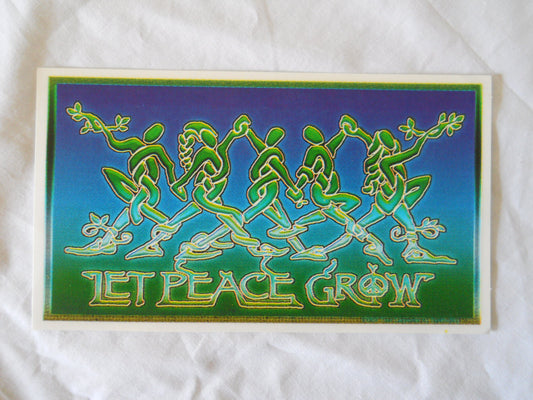 Let Peace Grow Sticker - HalfMoonMusic